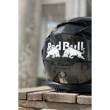 Banxtre Motor-Araba-Kask Için Boğa Enerji Beyaz Renk Sticker Etiket 15CMX6CM (1 Adet)