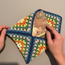 Pafuli El Örgüsü Kitap Kılıfı & Örgü Kitap Ayracı