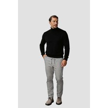 İGS Açık Gri Jogger Stil Erkek Pantolon – Lastikli Ipli