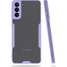 Armüz Samsung Galaxy S21 Plus Kılıf Platin Silikon - Lila