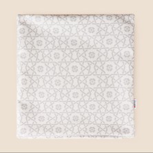 Evidea Soft Daisy Kırlent Kılıfı - Krem / Gri - 40X40 cm