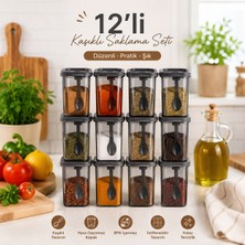Deep Kaşıklı Baharatlık 12 Parça Set-Elasuhome