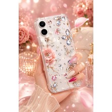 Powerfox Samsung Galaxy A07 Uyumlu Cute Çiçekler Baskılı Sevimli Telefon Kılıfı MK01A