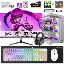 Xaser Star X100 Ryzen 7 5700X 16GB Ram 1tb M.2 Nvme SSD 8gb RTX5060TI 27" 300Hz Oyuncu Bilgisayarı