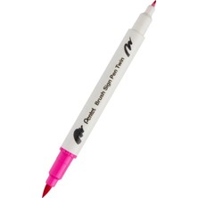 Pentel Brush Sing Pen Twin Çift Taraflı Fırça Uçlu Kalem Pink