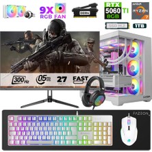 Xaser Star X120 Ryzen 7 5700X 32GB Ram 1tb M.2 Nvme SSD 8gb RTX5060TI 27" 300Hz Oyuncu Bilgisayarı
