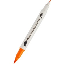 Pentel Brush Sing Pen Twin Çift Taraflı Fırça Uçlu Kalem Ochre