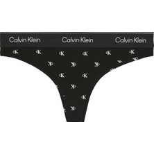 Calvin Klein Kadın Siyah Tanga Külot LV00QF8518