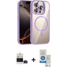 Marsilyan™- iPhone 14 Pro Max Kılıf Yadigar Asil Koleksiyonu - Şeffaf Royal Nano Ekran Koruyucu + Bilvis Titan Kamera Lens - Sh