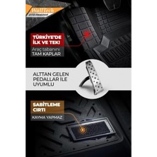 Autowise Universal 4d Havuzlu Oto Paspas A Kalite Tüm Araçlara Uyumlu Siyah Oto Paspas Seti Suv-Hatchback-Sedan