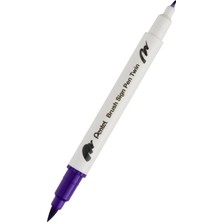 Pentel Brush Sing Pen Twin Çift Taraflı Fırça Uçlu Kalem Violet