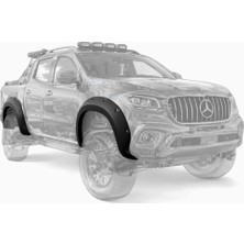 Apex Aero Design - Mercedes x Class W470 (2017+) - Dodik - Çamurluk Kaplaması 4 Parça - Fender Flares