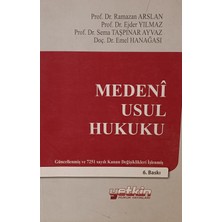 Kişisel Yayınlar Medeni Usul Hukuku 6.baskı - Ramazan Arslan-Ejder Yılmaz-Sema Taşpına - 2.el Kitap