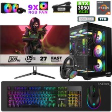 Xaser Star X190 Ryzen 5 7500F 32GB Ram 1tb M.2 Nvme SSD 6gb RTX3050 27" 300Hz Oyuncu Bilgisayarı