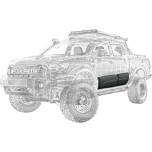 Apex Aero Design - Ford Ranger T6-T7-T8 (2012-2015) - Gövde Kaplaması 4 Parça - Body Cladding