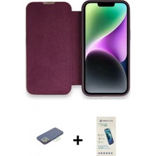 Marsilyan™- iPhone 13 Pro Max Kılıf Siluet Minimal Serisi - Şeffaf Pasifik Cam Ekran Koruyucu + Renkli Kamera Lens Koruma Cam - Yl