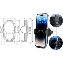 Köse elektronik “siyah Renkli Araç Içi Telefon Tutacağı – Havalandırma Izgarasına Takılır, Güvenli ve Pratik Kullanım!”