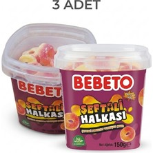 Bebeto Şeftali Halka Yumuşak Şeker 150 G Kova 3 Adet