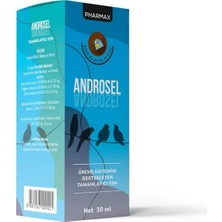 Pharmax Androsel Kuş Üreme ve Kuluçka Desteği 30 ml (E Vitamini ve Selenyum, Yumurta Verimi Artırıcı)