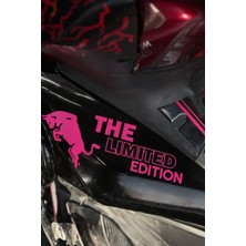 Banxtre Honda Pcx Için Boğa Enerji Limited Edition Sticker Etiket Pembe Renk (Tek Taraf)