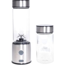 Ematcrt Çift Hazneli Cam Blender USB Şarjlı Smoothie ve Buz Kırıcı Blender - Lisinya