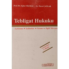 Kişisel Yayınlar Tebligat Hukuku - Ejder Yılmaz - Tacar Çağlar - 2.el Kitap