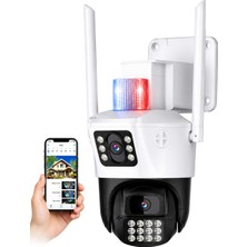 Blackbird Game Center Okam Pro OKAM-6015 Beyaz 6 Mp 3.5 Inç Dual Lens Wifi Ptz Kamera