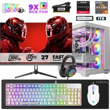 Xaser Star X160 Ryzen 7 5700X 32GB Ram 1tb M.2 Nvme SSD 16GB RX9060XT 27" 300Hz Oyuncu Bilgisayarı