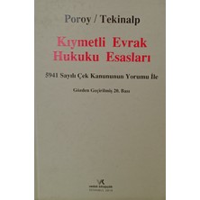 Kişisel Yayınlar Kıymetli Evrak Hukuku Esasları Gözden Geçirlmiş 20.bası - Reha Poroy - Ünal Tekinalp - 2.el Kitap