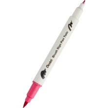 Pentel Brush Sing Pen Twin Çift Taraflı Fırça Uçlu Kalem Carmine