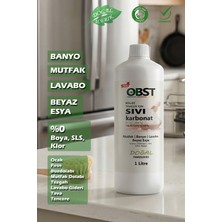 OBST Kolay Temizlik Için Sıvı Karbonat Mutfak Banyo Tuvalet Doğal Temizlik 1 Litre