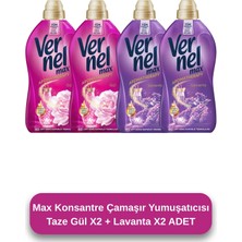 Vernel Max Taze Gül 2x1.44L & Vernel Max Taze Lavanta 2x1.44L