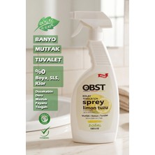 OBST Kolay Temizlik Için Sprey Limon Tuzu Limon Kokulu Mutfak Banyo Tuvalet Doğal Temizlik 500 ml