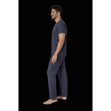 %100 Koton Pijama Takımı Uzun