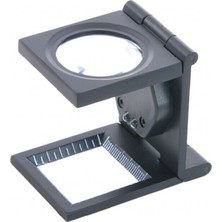 sbodurhome 25X25 mm Full Çelik Kaplı Katlamalı Büyüteç TH-9005B