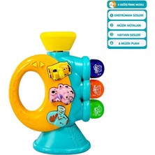 Naturion JLG-855-38A Işıklı ve Müzikli Trompet Bebek -Vrd