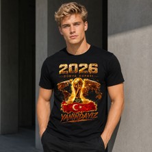 Generic 2026 Dünya Kupası Yanındayız Baskılı %100 Pamuk Premium Unisex Tişört