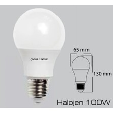 Osaka Light 15W = 100W Eşdeğer 4000 Kelvin Ilık Beyaz (Kırık Beyaz) E27 Duylu 1100 Lümen A65 A+ Enerji Tüketimi