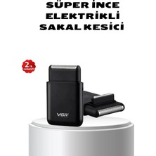sbodurhome Elektrikli Tıraş Makinesi Çift Başlıklı Ultra Ince Tasarım