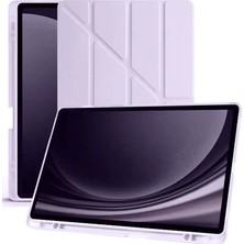 sbodurhome  Samsung Galaxy X610 Tab S9 Fe Plus 12.4 Kılıf Kalemlikli Mars Tablet Kılıfı - Lila