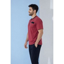 %100 Koton Pijama Takımı Uzun