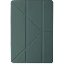 sbodurhome  iPad Pro 12.9 (2021) Kılıf Kalemlikli Mars Tablet Kılıfı - Koyu Yeşil