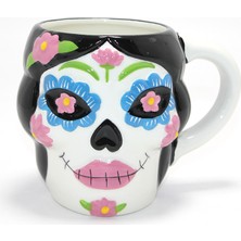 sbodurhome Day Of The Dead Şeker Kurukafa Tasarımlı Seramik Kupa Bardak