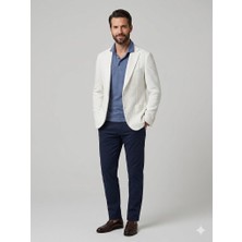Centilmen Dior Erkek Beyaz Dokulu Slim Fit Blazer Ceket 2514003