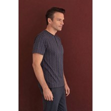 %100 Koton Pijama Takımı Uzun
