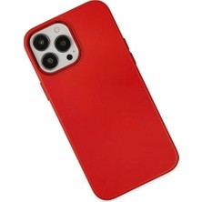 sbodurhome  Iphone 13 Pro Max Kılıf Asya Deri Silikon - Kırmızı