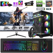 Xaser Star X290 Ryzen 5 7500F 16GB Ram 1tb M.2 Nvme SSD 8gb RTX5060TI 27" 300Hz Oyuncu Bilgisayarı
