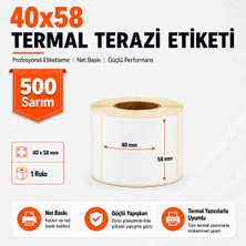 RULORULO 40X58 Termal Terazi Etiketi 1 Adet 500 Sarım