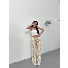 Naturion Hello Kitty Baskılı Bol Paça Pantolon