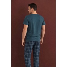 %100 Koton Pijama Takımı Uzun